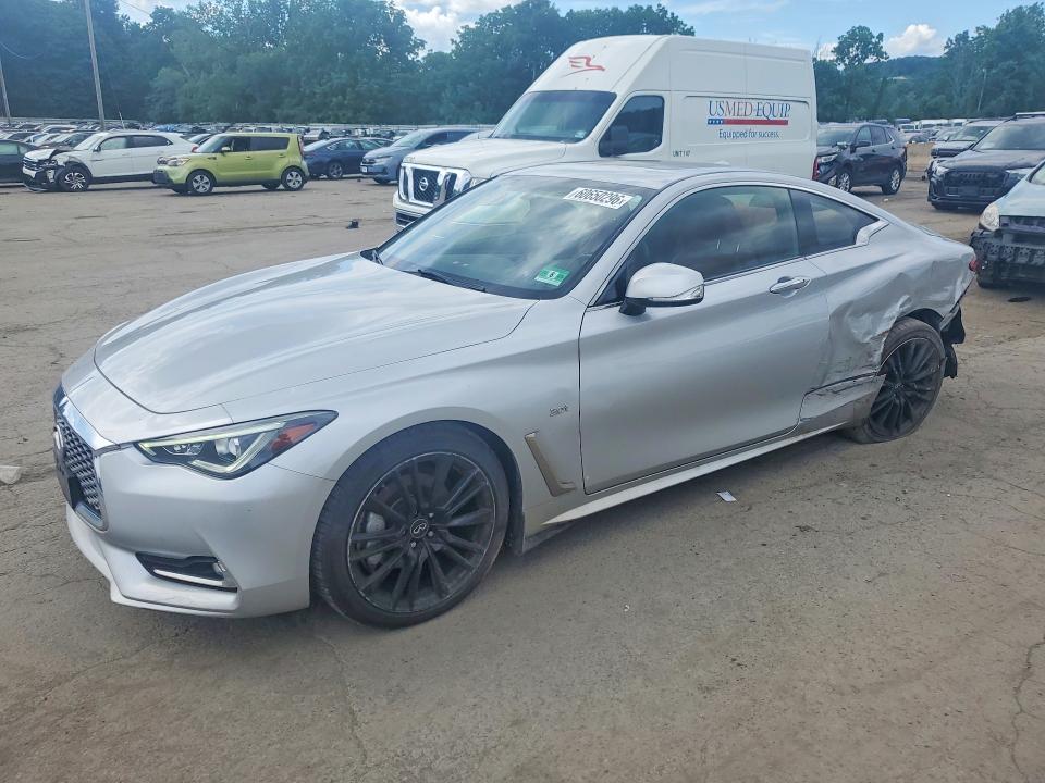 2018 Infiniti Q60 VIN JN1EV7EL6JM392353 COPART salvage auction — REAR END, NY - MV-907A SALVAGE CERTIFICATE, sold $2,400 on 2026-07-28 (photo 1)