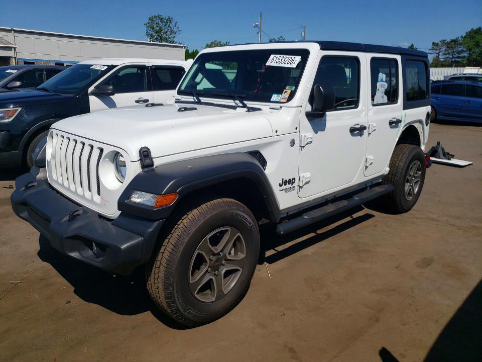 2021 Jeep Wrangler unlimited VIN 1C4HJXDN8MW762400 — COPART salvage auction photo