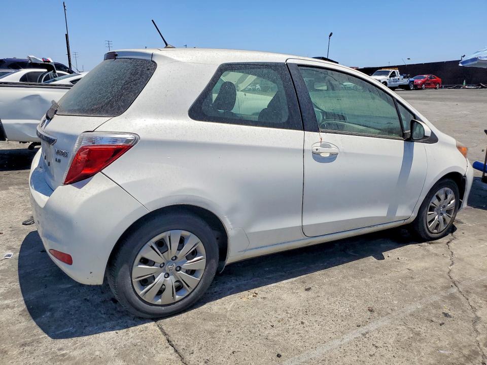 2012 Toyota Yaris VIN JTDJTUD37CD507014 COPART salvage auction — SIDE, CA - DIS/DLR/EXP LIEN PAPERS-SALV, sold $550 on 2026-07-22 (photo 3)