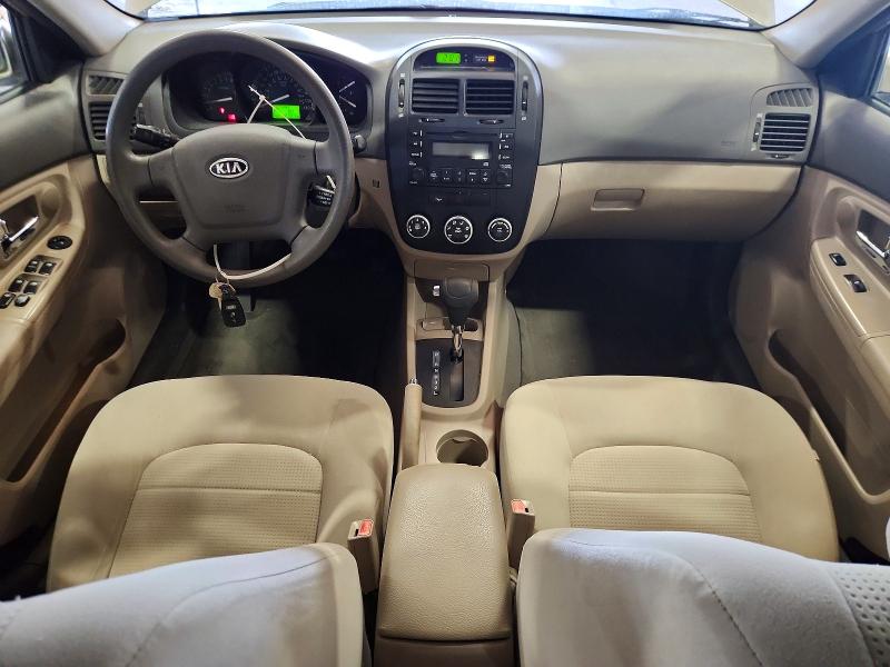 2009 Kia Spectra VIN KNAFE221095615433 COPART salvage auction — FRONT END, Fl - Cert Of Title Slvg Rebuildable, sold $575 on 2026-07-27 (photo 8)