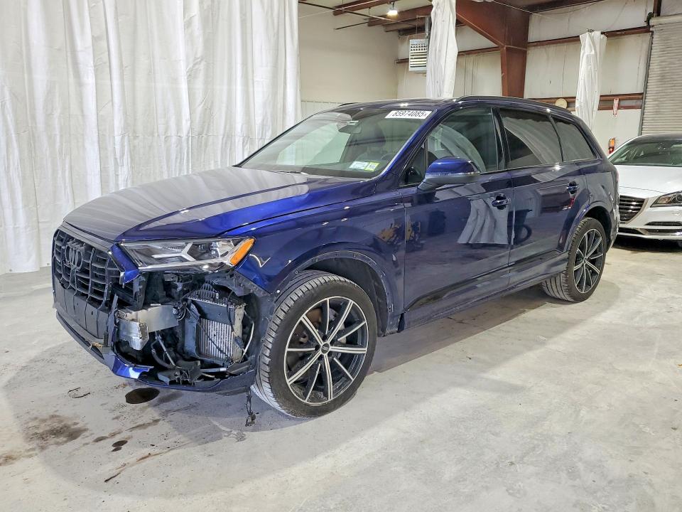 2021 Audi Q7 VIN WA1LXAF70MD012452 COPART salvage auction — FRONT END, Ny - Mv-907A Salvage Certificate, sold $14,000 on 2026-07-27 (photo 1)