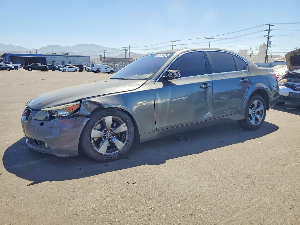 2005 BMW 5er VIN WBANA73505B817917 COPART salvage auction — FRONT END, Ca - Salvage Certificate, sold $250 on 2026-07-27 (photo 1)