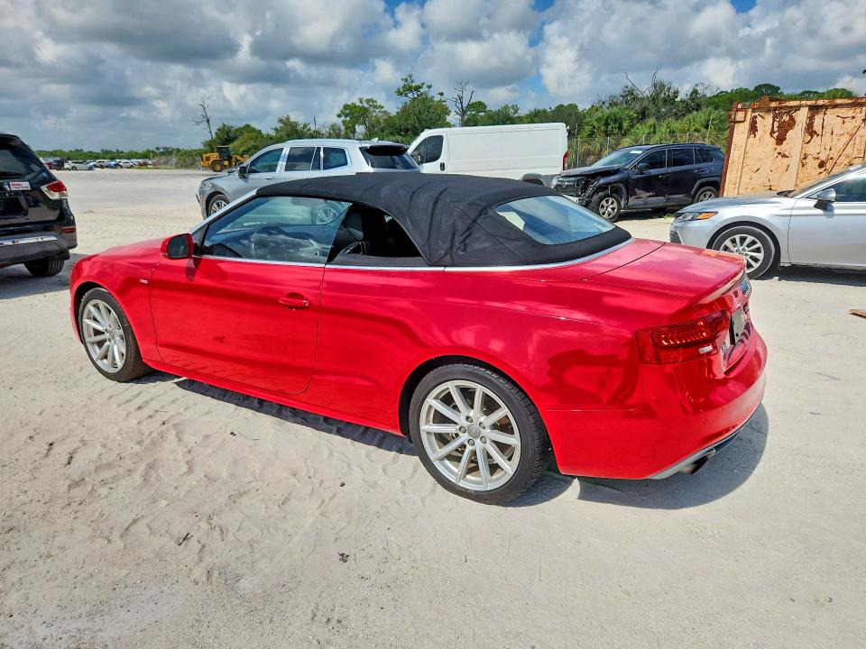 2015 Audi A5 VIN WAUMFAFH4FN013264 COPART salvage auction — MECHANICAL, Fl - Certificate Of Title, sold $500 on 2026-07-29 (photo 2)
