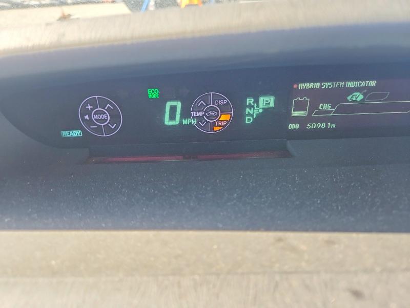 2015 Toyota Prius VIN JTDKN3DU3F1972817 COPART salvage auction — REAR END, Ca - Salvage Certificate, sold $150 on 2026-08-20 (photo 9)