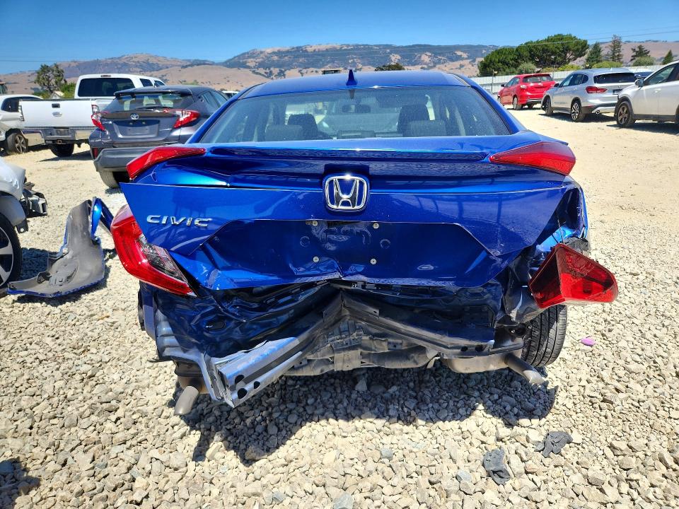2018 Honda Civic VIN JHMFC1F39JX019968 COPART salvage auction — REAR END, Ca - Salvage Certificate, sold $4,200 on 2026-07-28 (photo 6)