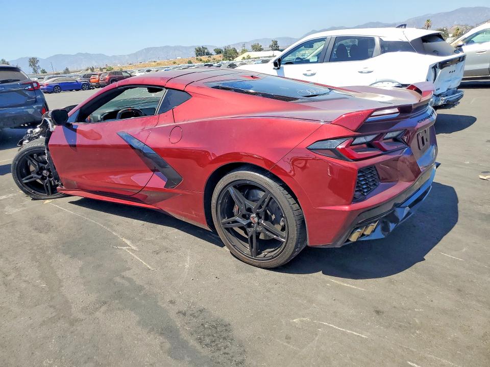 2020 Chevrolet Corvette VIN 1G1Y82D42L5107586 COPART salvage auction — FRONT END, Ca - Salvage Certificate, sold $24,500 on 2026-07-29 (photo 2)