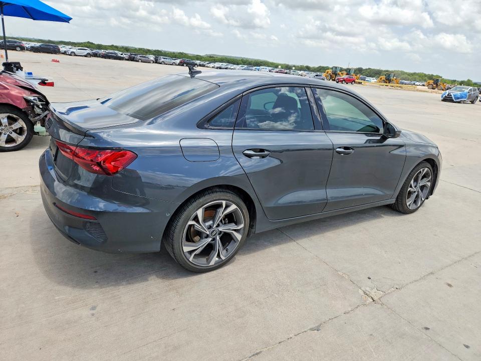 2022 Audi A3 VIN WAUAUDGY9NA066153 COPART salvage auction — FRONT END, Tx - Salvage Vehicle Title, sold $8,000 on 2026-09-14 (photo 3)
