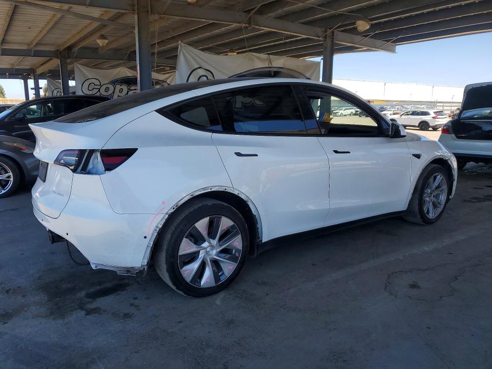 2021 Tesla Model y VIN 5YJYGDEE6MF241014 COPART salvage auction — SIDE, Ca - Salvage Certificate, sold $1,350 on 2026-07-28 (photo 3)