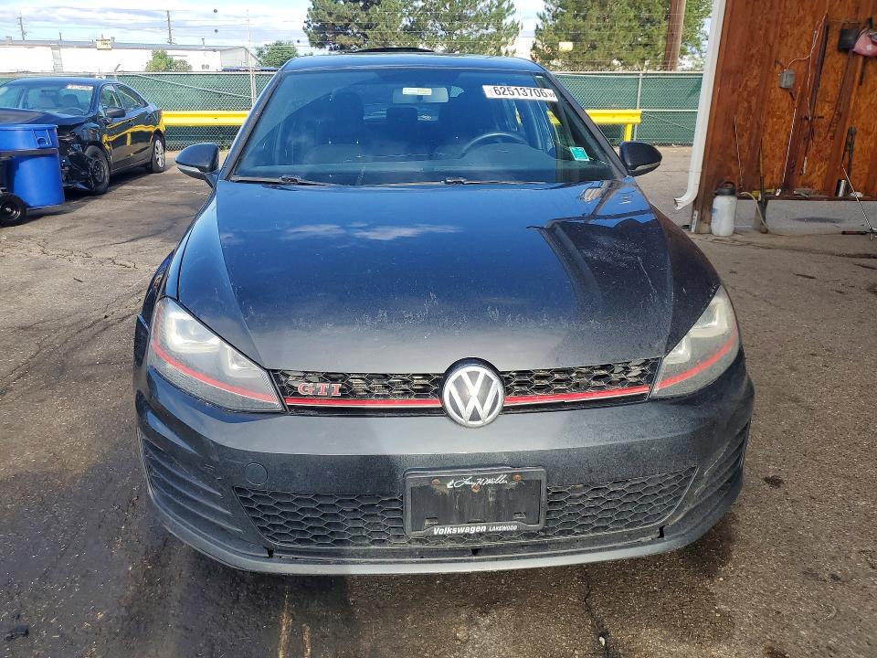 2017 Volkswagen Gti VIN 3VW547AU9HM002212 COPART salvage auction — HAIL, Salvage Title, sold $1,250 on 2026-07-28 (photo 5)