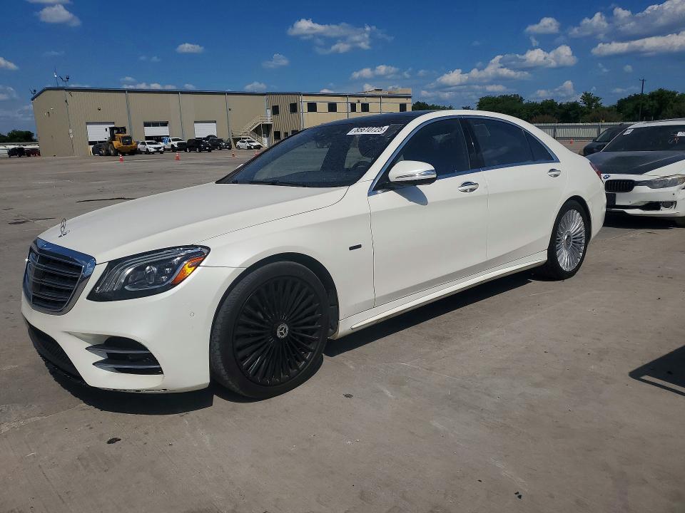 2019 Mercedes-benz S-klasse VIN WDDUG7DB3KA476831 COPART salvage auction — MINOR DENT/SCRATCHES, Tx - Cert Of Title-Manufacturer Buy (P), sold $25,500 on 2026-07-27 (photo 1)