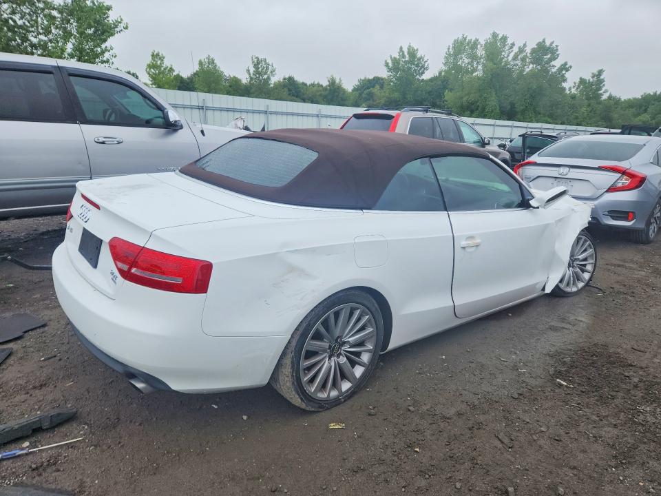2010 Audi A5 VIN WAULFAFH2AN018273 COPART salvage auction — FRONT END, MA - CERT OF TITLE-RECONSTRCTD COLL, sold $400 on 2026-08-19 (photo 3)