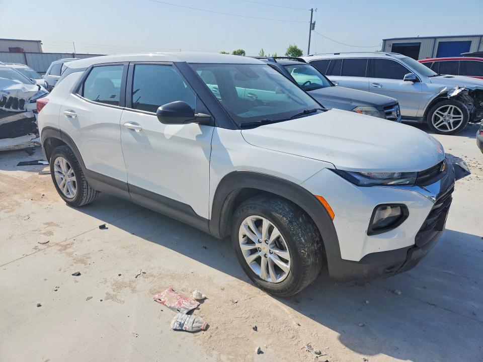 2022 Chevrolet Trailblazer VIN KL79MMS25NB101576 COPART salvage auction — FRONT END, Tx - Certificate Of Title (P), sold $2,450 on 2026-07-31 (photo 4)