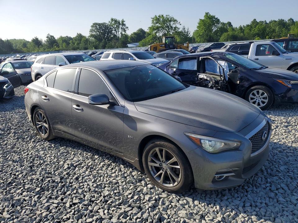 2017 Infiniti Q50 VIN JN1EV7AR7HM840507 COPART salvage auction — NORMAL WEAR, Oh - Cert Of Title-Rebuilt Salvage (P), sold $1,600 on 2026-07-09 (photo 4)