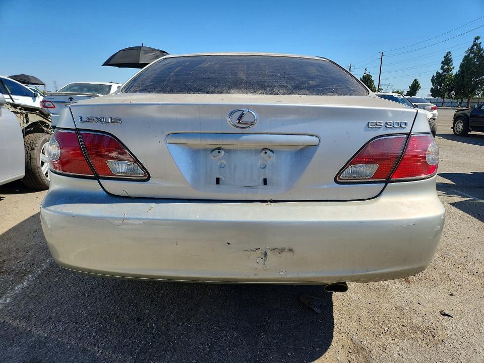 2002 Lexus ES VIN JTHBF30G920049723 COPART salvage auction — ALL OVER, Ca - Salvage Certificate, sold $400 on 2026-07-23 (photo 6)