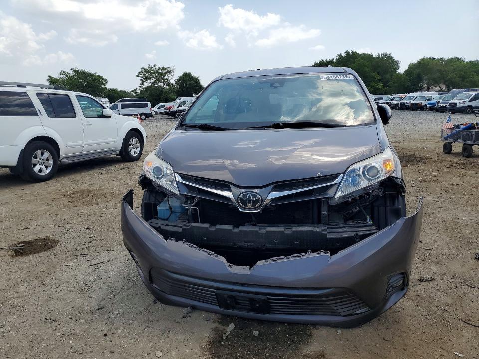 2018 Toyota Sienna VIN 5TDDZ3DC5JS199686 COPART salvage auction — REAR END, Md - Cert Of Salvage > 75% Damage, sold $3,400 on 2026-07-14 (photo 5)