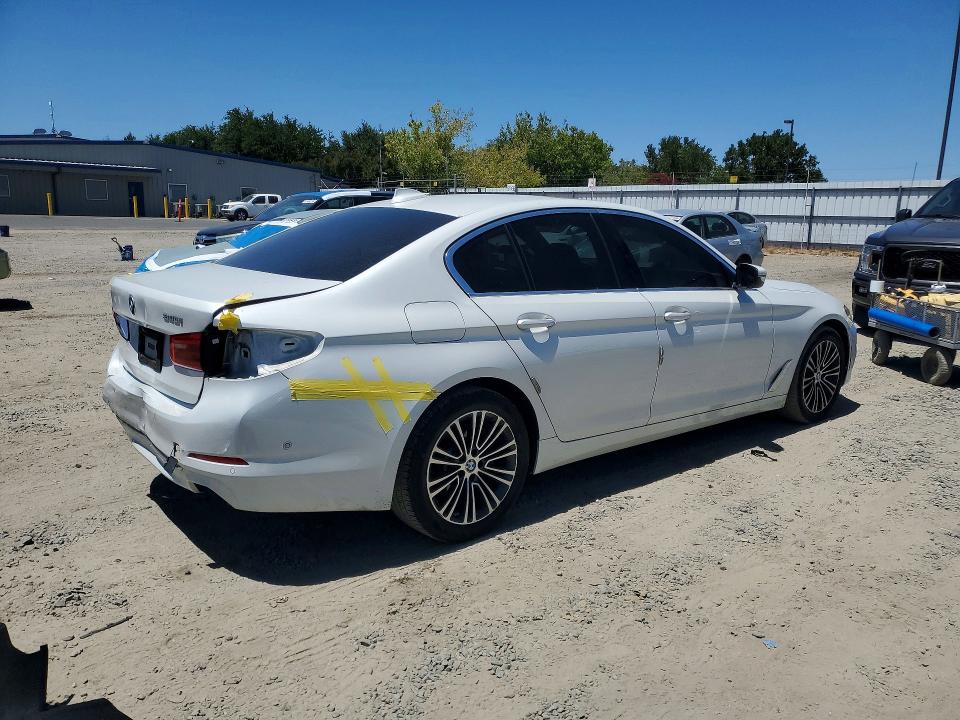 2019 BMW 5 series VIN WBAJE5C57KWW01719 COPART salvage auction — REAR END, CA - SALVAGE CERTIFICATE, sold $11,700 on 2026-08-11 (photo 3)