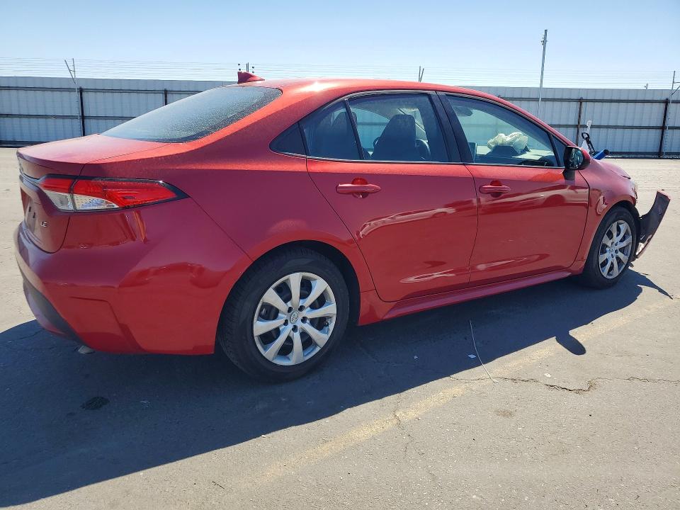 2020 Toyota Corolla VIN 5YFEPRAE4LP090120 COPART salvage auction — FRONT END, Ca - Salvage Certificate, sold $3,600 on 2026-07-23 (photo 3)