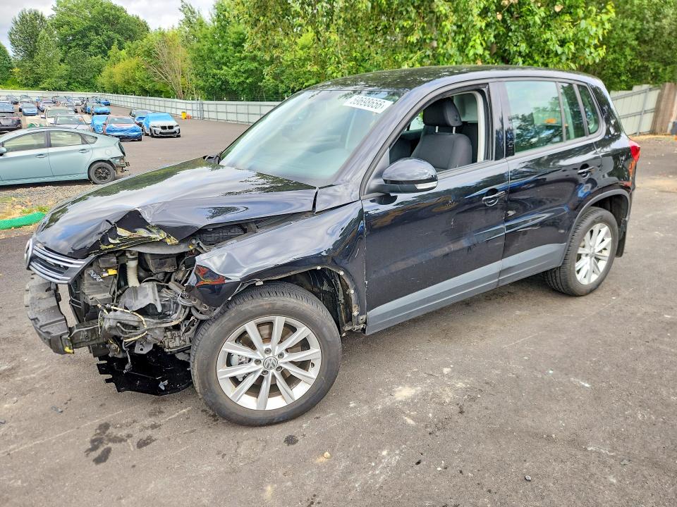 2017 Volkswagen Tiguan VIN WVGBV7AX3HK047405 COPART salvage auction — FRONT END, Or - Salvage Title Certificate, sold $1,450 on 2026-08-12 (photo 1)