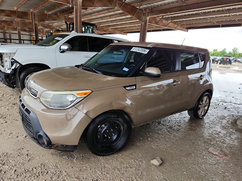 2015 Kia Soul VIN KNDJP3A59F7197665 COPART salvage auction — SIDE, TX - CERTIFICATE OF TITLE, sold $1,150 on 2026-07-17 (photo 1)