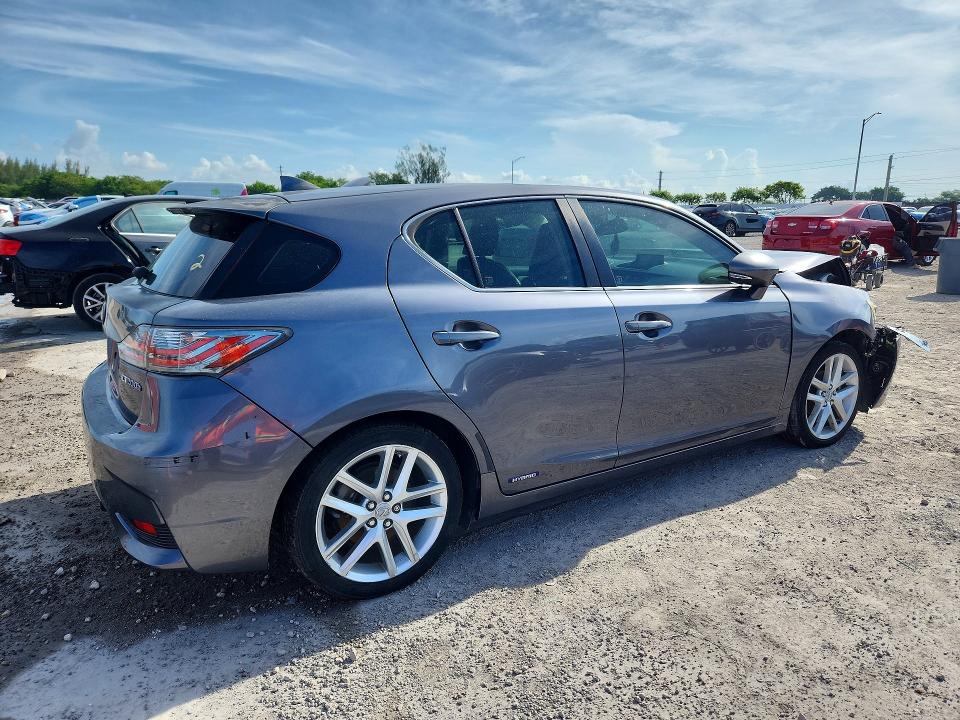2014 Lexus Ct 200 VIN JTHKD5BH9E2181400 COPART salvage auction — FRONT END, Fl - Cert Of Title Slvg Rebuildable, sold $1,750 on 2026-07-08 (photo 3)