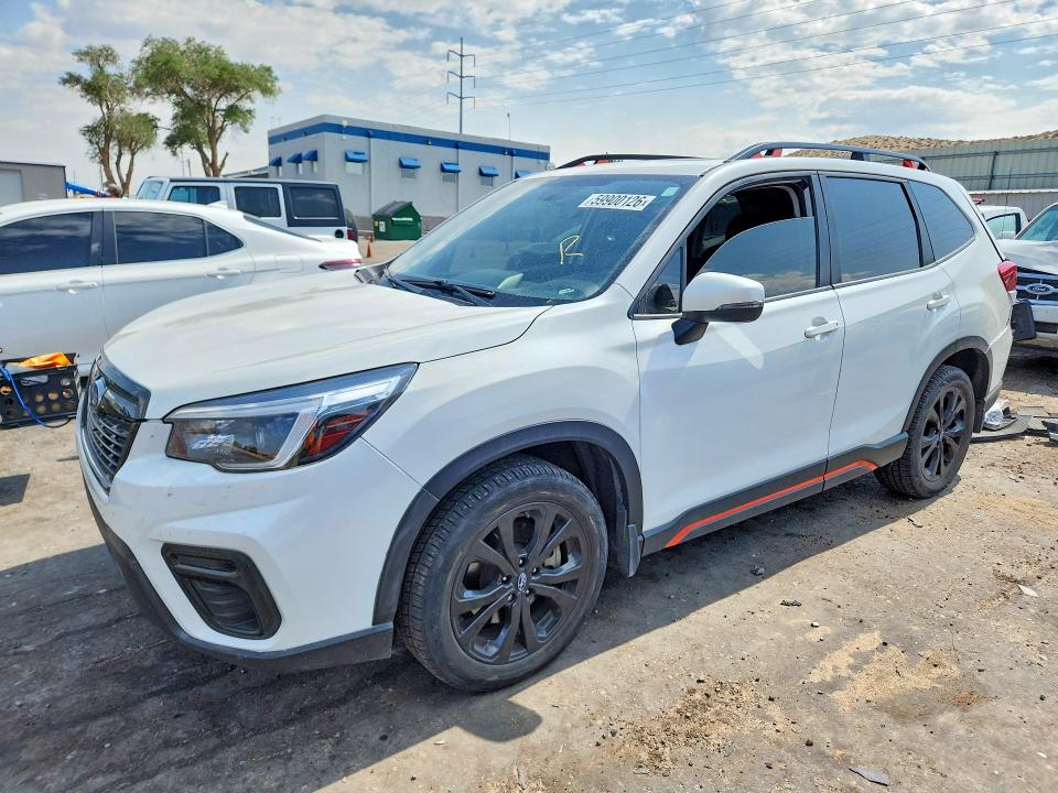 2021 Subaru Forester VIN JF2SKARC7MH529606 COPART salvage auction — REAR END, Nm - Cert Of Title-Salvage, sold $6,300 on 2026-07-27 (photo 1)