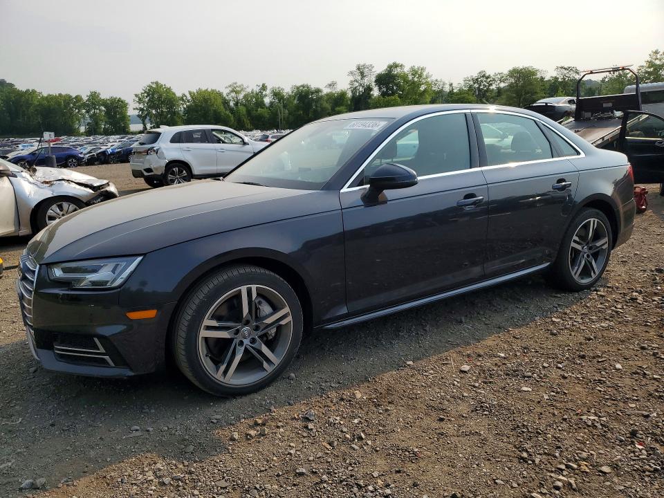 2018 Audi A4 VIN WAUENAF44JA149818 COPART salvage auction — UNDERCARRIAGE, Ny - Mv-907A Salvage Certificate, sold $6,400 on 2026-07-16 (photo 1)