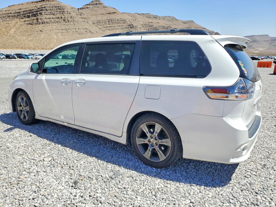 2016 Toyota Sienna VIN 5TDXK3DC3GS750076 COPART salvage auction — MECHANICAL, CA - CERTIFICATE OF TITLE, sold $3,700 on 2026-07-20 (photo 2)