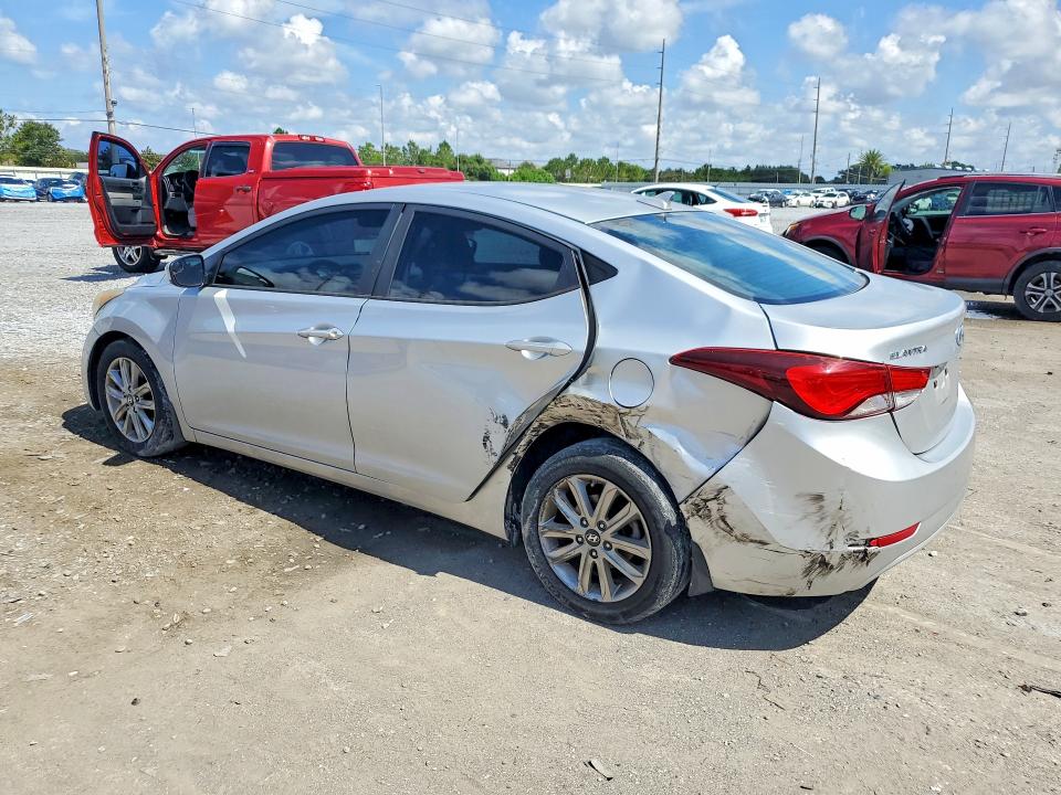 2016 Hyundai Elantra VIN KMHDH4AE0GU501674 COPART salvage auction — REAR END, Fl - Cert Of Title Slvg Rebuildable, sold $800 on 2026-07-28 (photo 2)