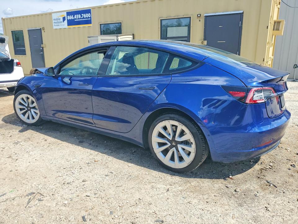 2022 Tesla Model 3 VIN 5YJ3E1EA3NF369885 COPART salvage auction — FRONT END, Fl - Certificate Of Title, sold $7,200 on 2026-07-15 (photo 2)