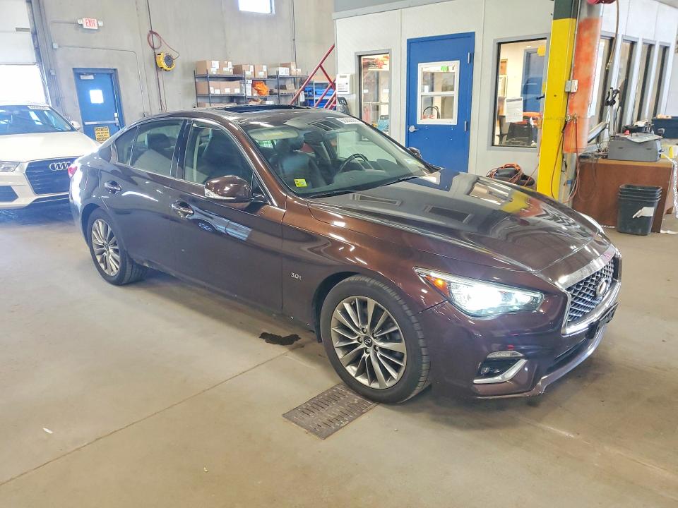 2018 Infiniti Q50 VIN JN1EV7AR7JM444955 COPART salvage auction — ROOF, Mn - Cert Of Title-Prior Salvage, sold $2,200 on 2026-07-18 (photo 4)