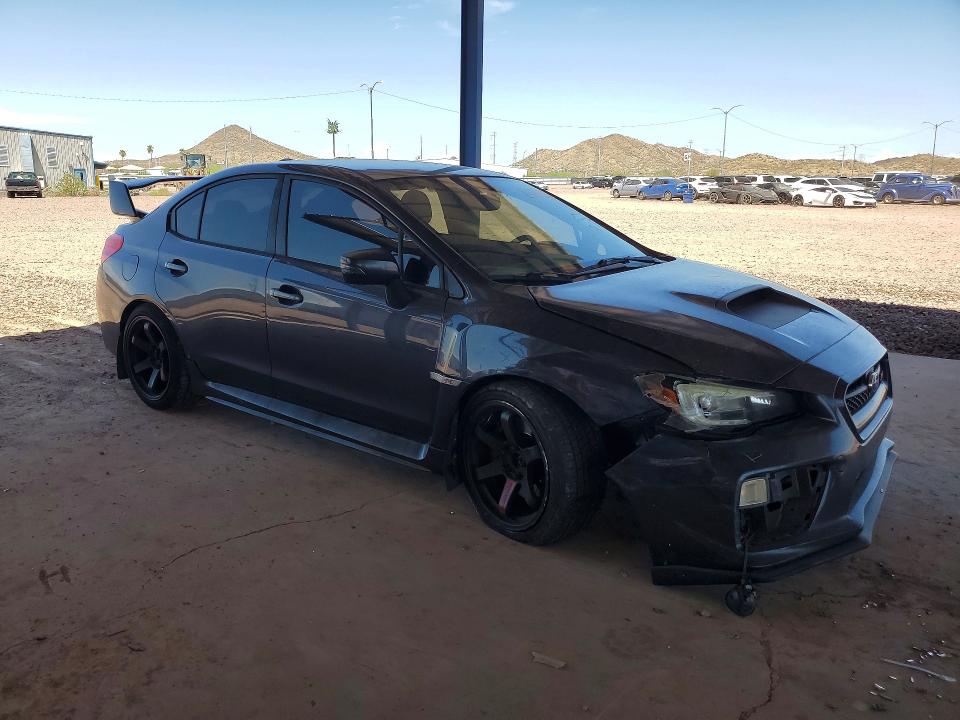 2015 Subaru Wrx VIN JF1VA2L61F9801111 COPART salvage auction — FRONT END, Az - Cert Of Title - Salvage, sold $7,100 on 2026-09-01 (photo 4)