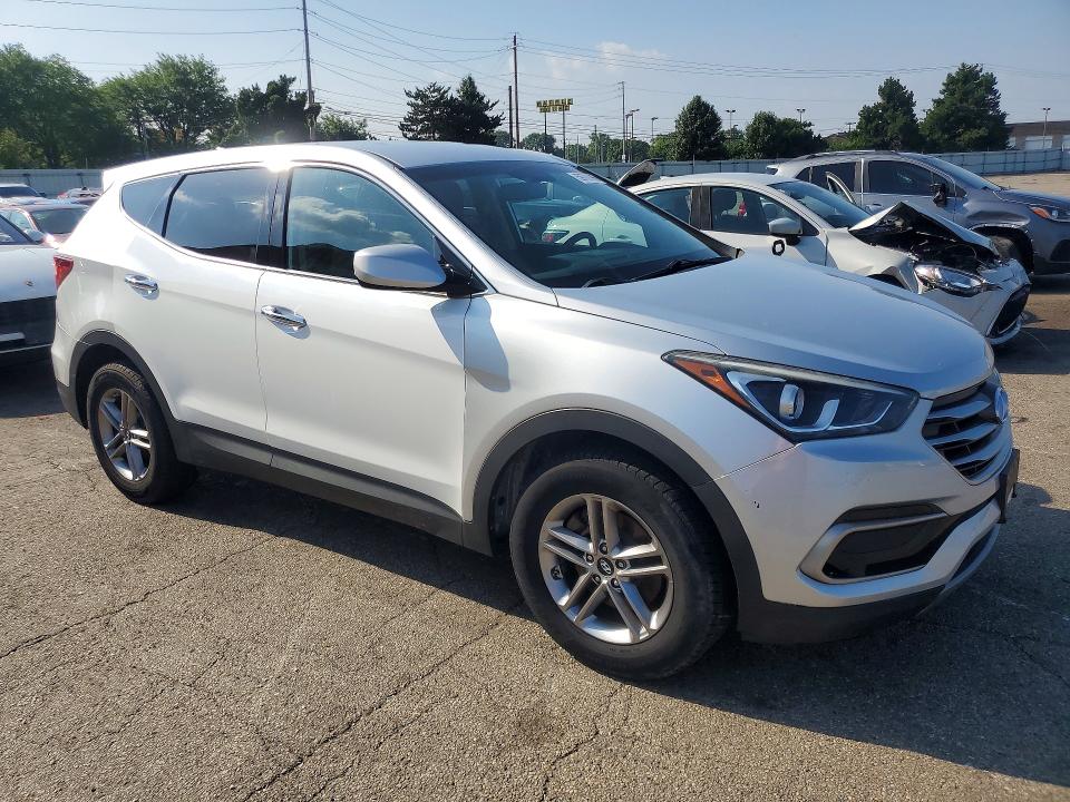 2017 Hyundai Santa fe VIN 5XYZT3LB0HG498896 COPART salvage auction — FRONT END, In - Certificate Of Title, sold $3,950 on 2026-07-31 (photo 4)