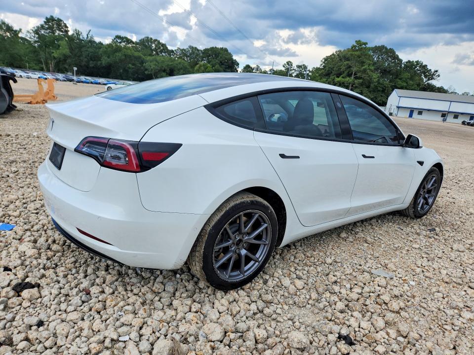 2022 Tesla Model 3 VIN 5YJ3E1EA4NF191257 COPART salvage auction — MECHANICAL, LA - CERTIFICATE OF TITLE, sold $4,750 on 2026-07-15 (photo 3)