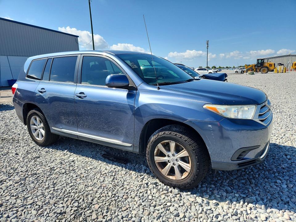 2012 Toyota Highlander VIN 5TDZK3EH3CS052998 COPART salvage auction — REAR END, Fl - Cert Of Title Slvg Rebuildable, sold $15 on 2026-07-22 (photo 4)