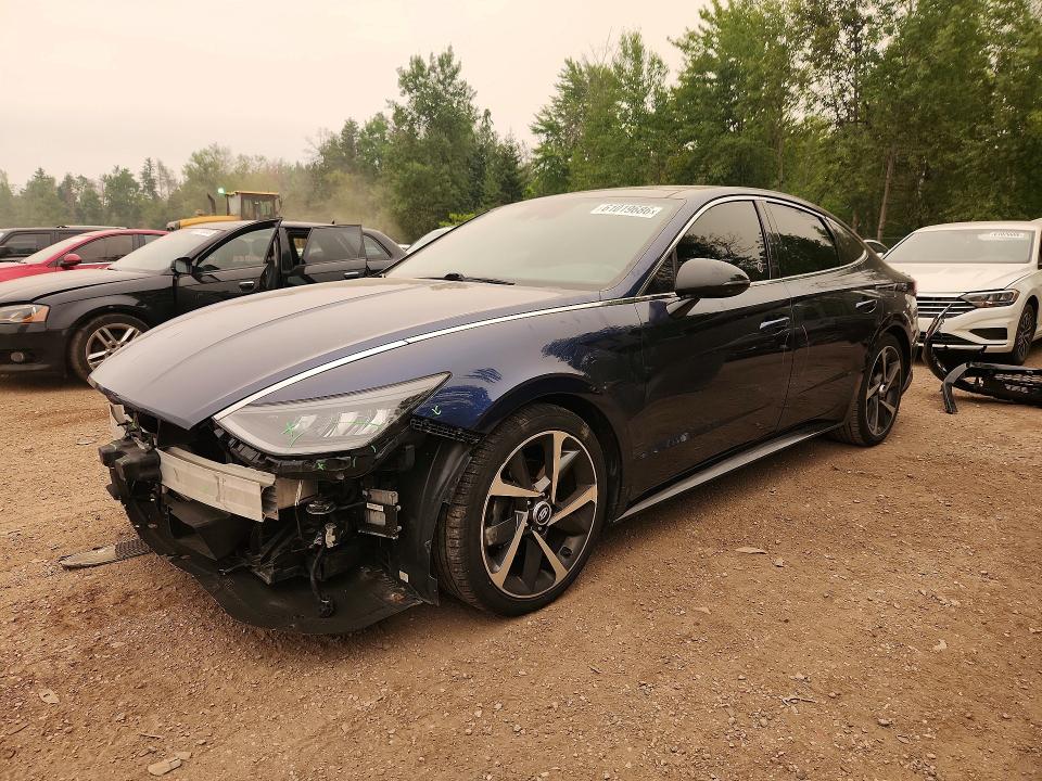 2021 Hyundai Sonata VIN 5NPEJ4J20MH072934 COPART salvage auction — FRONT END, ON - PERMIT NO BRAND - UNFIT, sold $8,100 on 2026-07-28 (photo 1)