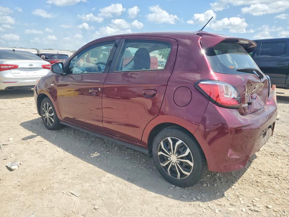 2021 Mitsubishi Mirage VIN ML32AUHJ7MH007290 COPART salvage auction — REAR END, Mo - Salvage Certificate Of Title, sold $750 on 2026-07-28 (photo 2)