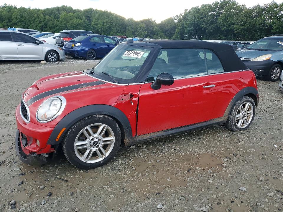 2015 Mini Cooper VIN WMWZP3C58FT708593 COPART salvage auction — FRONT END, Ma - Cert Of Title-Reconstrctd Coll, sold $750 on 2026-08-06 (photo 1)