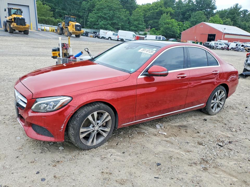 2016 Mercedes-benz C-klasse VIN WDDWF4KB7GR158328 COPART salvage auction — FRONT END, MA - CERT OF TITLE-RECONSTRCTD COLL, sold $3,100 on 2026-08-06 (photo 1)