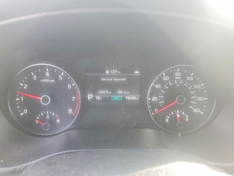 2020 Kia Sportage VIN KNDPR3A67L7739919 COPART salvage auction — FRONT END, Va - Cert Of Title - Salvage, sold $4,450 on 2026-07-29 (photo 9)