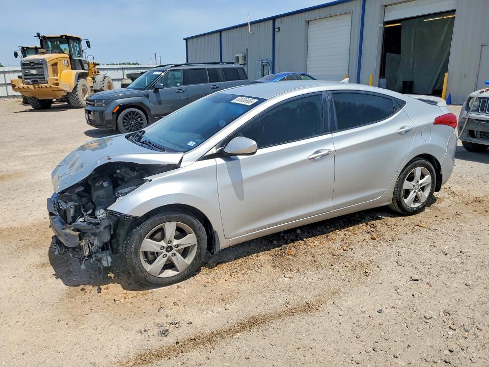 2013 Hyundai Elantra VIN KMHDH4AEXDU781292 COPART salvage auction — FRONT END, TX - CERTIFICATE OF TITLE, sold $450 on 2026-07-29 (photo 1)