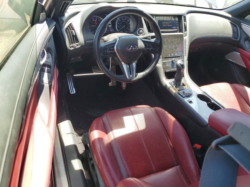 2018 Infiniti Q60 VIN JN1EV7EK0JM340479 COPART salvage auction — FRONT END, Ca - Salvage Certificate, sold $4,050 on 2026-07-16 (photo 8)