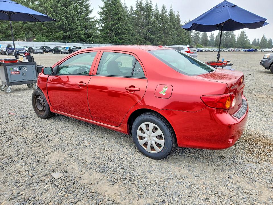 2009 Toyota Corolla VIN JTDBL40E499020876 COPART salvage auction — FRONT END, WA - BILL OF SALE, sold $400 on 2026-07-31 (photo 2)
