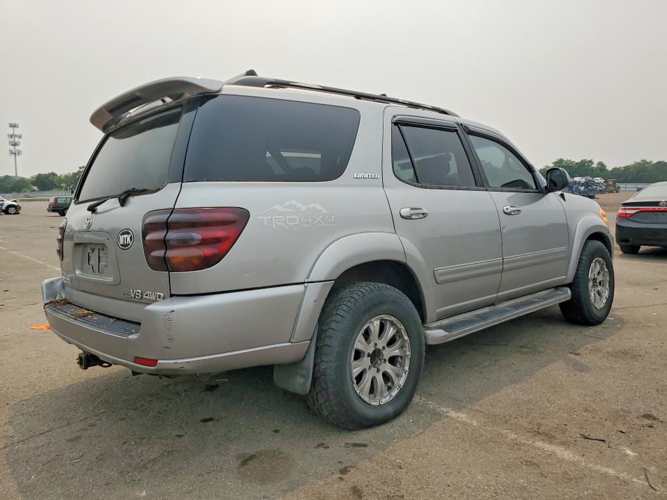 2003 Toyota Sequoia VIN 5TDBT48A13S168297 COPART salvage auction — MECHANICAL, NY - CERTIFICATE OF TITLE, sold $825 on 2026-07-22 (photo 3)
