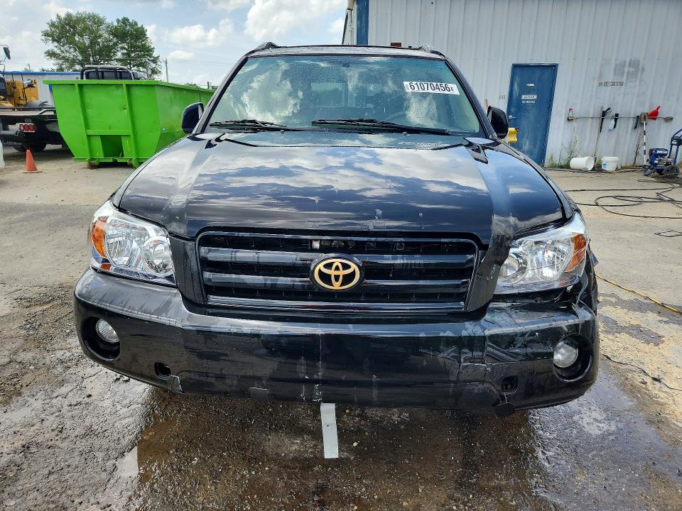 2004 Toyota Highlander VIN JTEDP21A440003775 COPART salvage auction — FRONT END, La - Cert Of Title-Salvage, sold $425 on 2026-07-30 (photo 5)