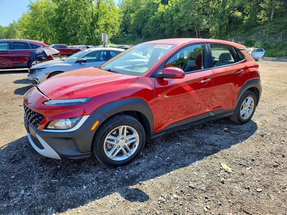 2022 Hyundai Kona VIN KM8K2CAB9NU776501 COPART salvage auction — FRONT END, NY - MV-907A SALVAGE CERTIFICATE, sold $1,150 on 2026-07-23 (photo 1)