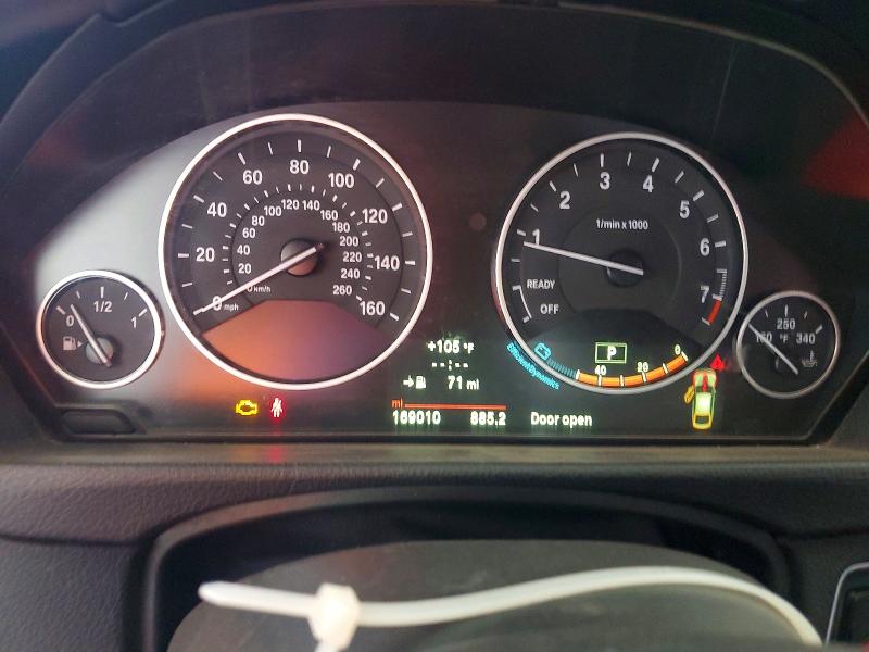 2014 BMW 3 series VIN WBA3X5C53ED556202 COPART salvage auction — MECHANICAL, TX - CERTIFICATE OF TITLE, sold $575 on 2026-08-20 (photo 9)