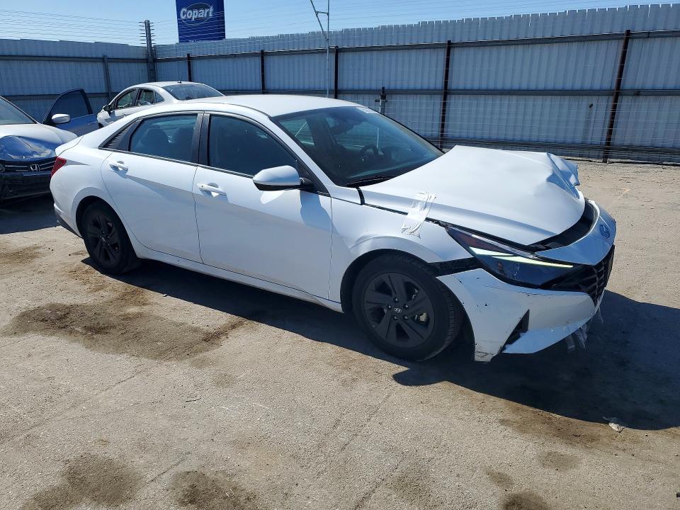2021 Hyundai Elantra VIN 5NPLS4AG9MH048678 COPART salvage auction — FRONT END, Ca - Salvage Certificate, sold $3,650 on 2026-07-31 (photo 4)