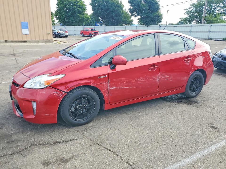 2014 Toyota Prius VIN JTDKN3DU8E0361282 COPART salvage auction — SIDE, Salvage Title, sold $100 on 2026-07-22 (photo 1)