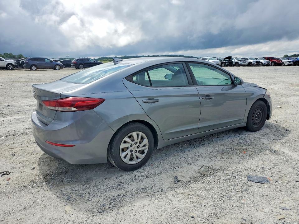 2017 Hyundai Elantra VIN KMHD74LF2HU371309 COPART salvage auction — MECHANICAL, Salvage Title, sold $1,450 on 2026-07-22 (photo 3)