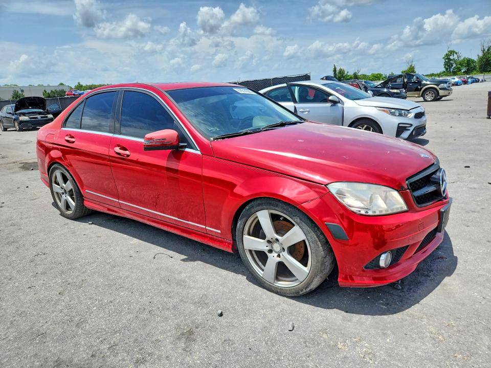 2010 Mercedes-benz C class VIN WDDGF8BB8AR107231 COPART salvage auction — FRONT END, FL - CERTIFICATE OF TITLE (P), sold $375 on 2026-07-23 (photo 4)